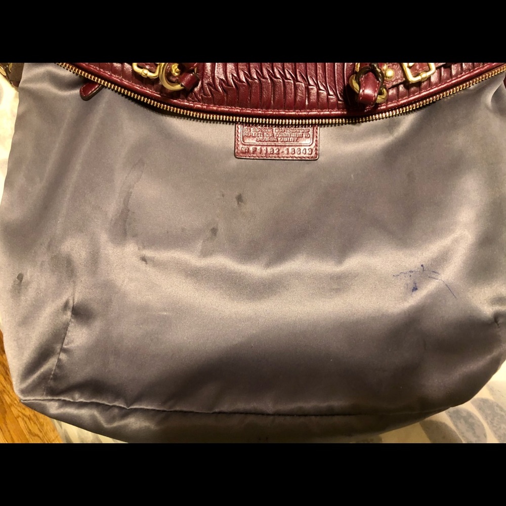 🎉🌴 COACH SOPHIA MADISON GATHERED LEATHER SHOULDER HANDBAG 👜 🎊 - Picture 10 of 12